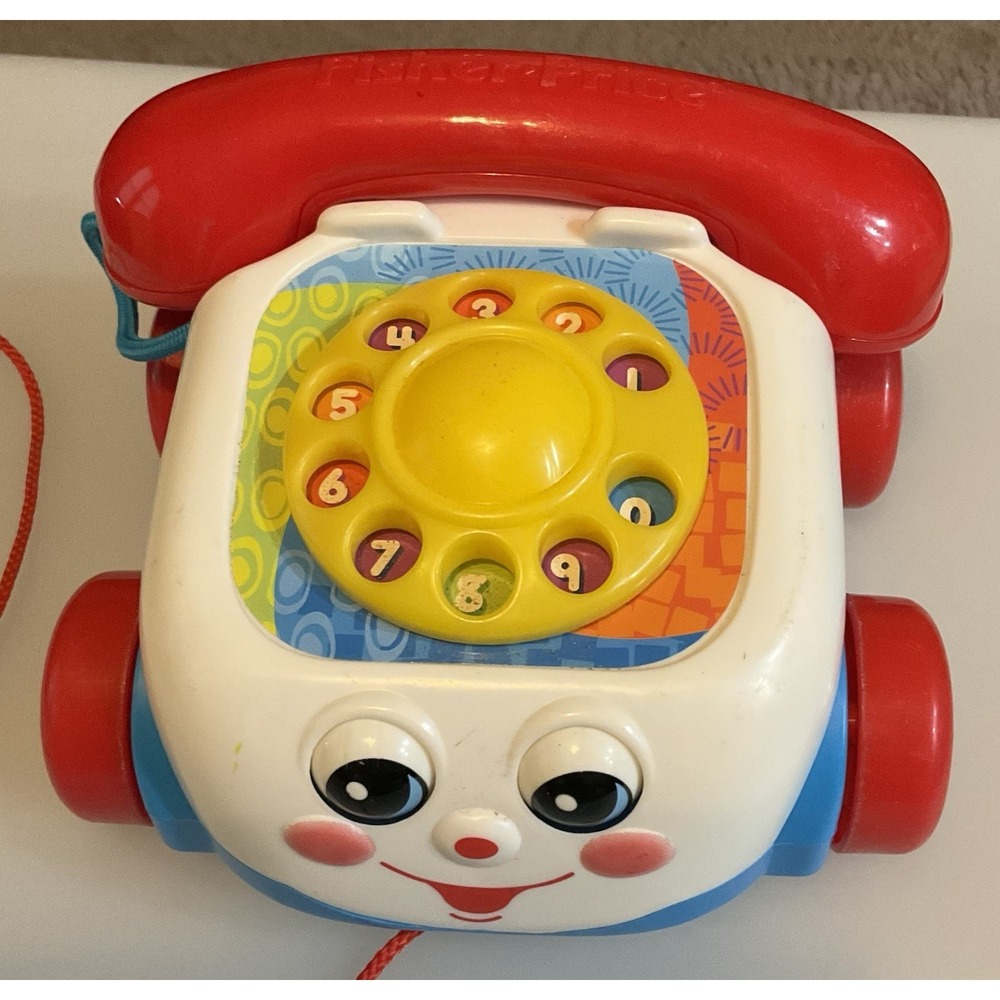 Fisher Price Mattel Pull Along Chatter Telephone Yr.2000 - Picture 4 of 5